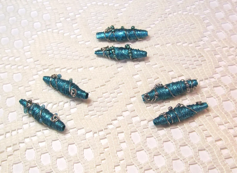 paperbeadboutiq's tweet image. Paper Beads, Tyvek Paper Beads, Loose Handmade, Hand Painted, Wire Wrapped, Jewelry Making Supplies, Teal etsy.me/3wSuMEA via @Etsy #tyvekpaper #handmadebeads #jewelrycomponents #handcraftedsupplies