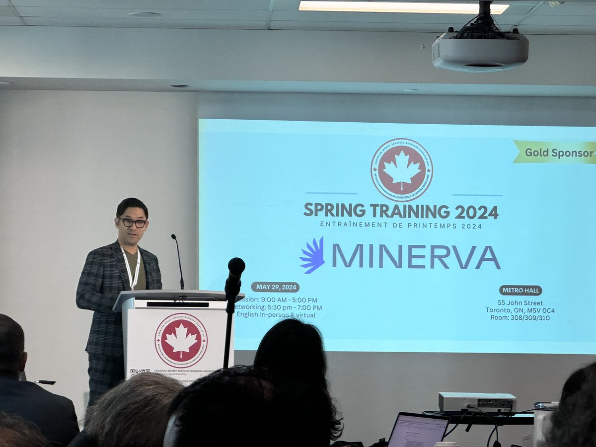 ‘You can’t fight today’s crime with yesterday’s technology’ - truth from @MinervaAI_TO ‘s Victor Tay at @CMSBA ‘s Spring Training.