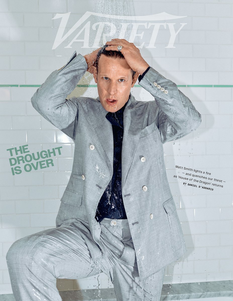 Variety's tweet photo. This week’s Variety cover story:

Matt Smith Pulls Back the Curtain on 'House of the Dragon' Season 2, From Losing a Showrunner to Playing a ‘Much Weaker’ Daemon in Crisis

https://t.co/3MHcCJpqu8 https://t.co/hrf5NtwfPW