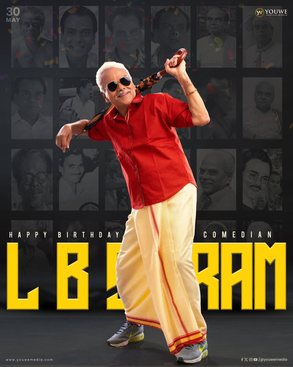 Wishing the incredibly talented, versatile actor @LB_Sriram Garu a very Happy Birthday🎉

Wishing you endless happiness, good health, and many more iconic roles✨

#HBDLBSriRam #HappyBirthdayLBSriRam #YouWeMedia