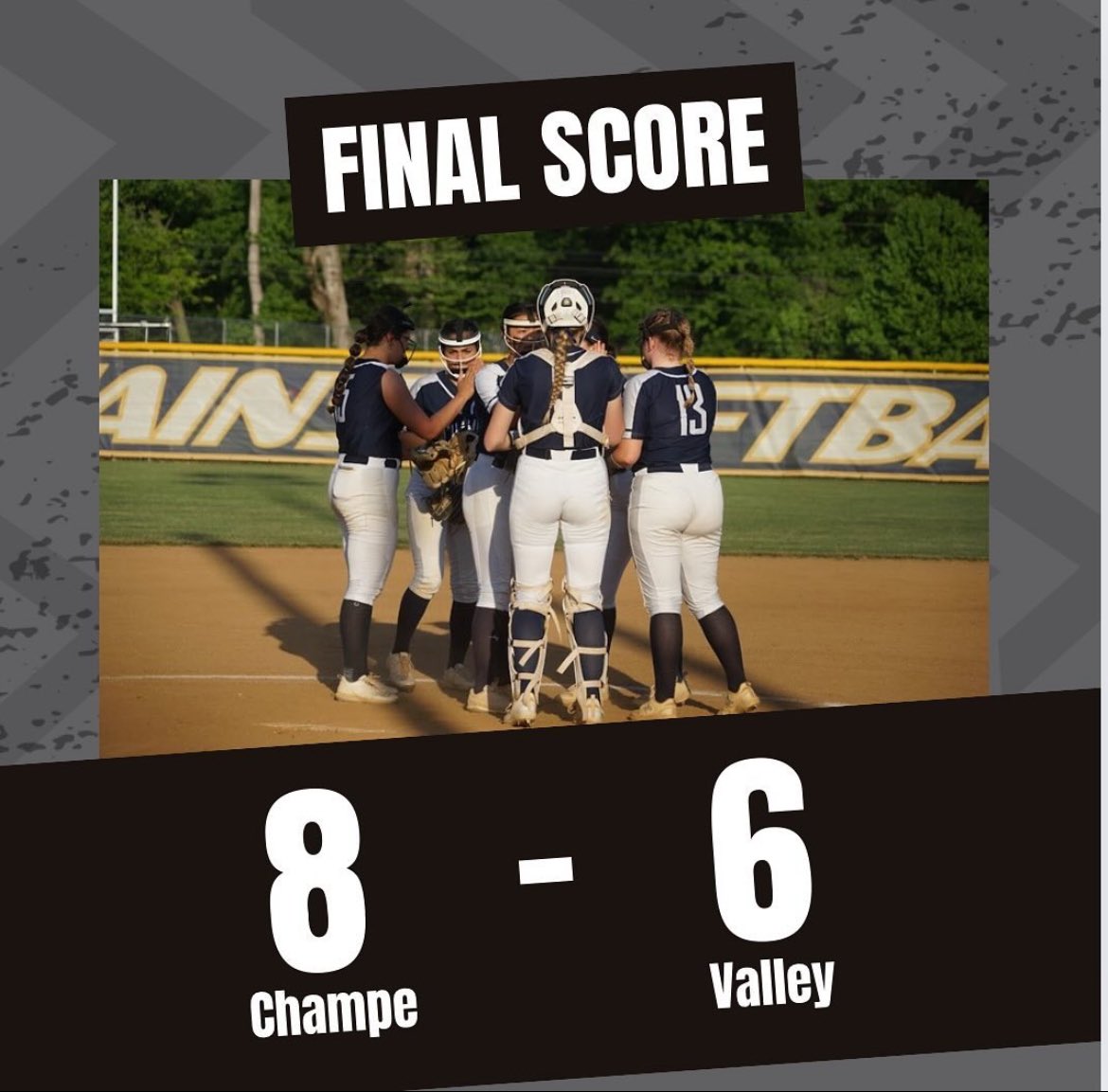 THE KNIGHTS ARE HEADED TO THE STATE TOURNAMENT! Champe defeats Valley 8-6 in a hard fought battle! These girls are making history once again! Champe advances to the region championship on Thursday against Woodgrove. GO KNIGHTS🙌⚔️ @TheChampeAD <a href="/ChampeAthletics/">Champe Athletics</a> <a href="/coachgarza/">Eric Garza</a>
