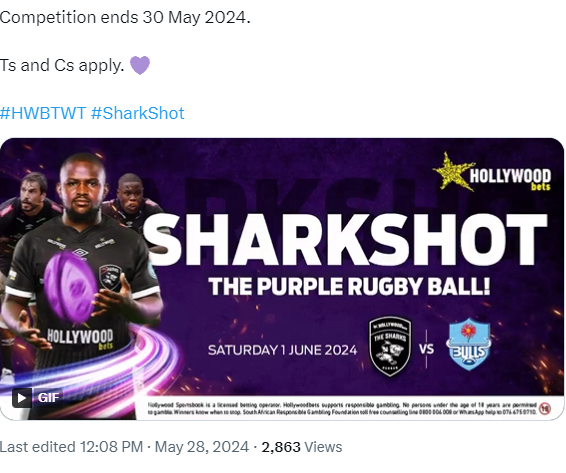 ebenposthumus's tweet photo. @Hollywoodbets @SharksRugby @URCOfficial_RSA https://t.co/qzyR8VvtTM