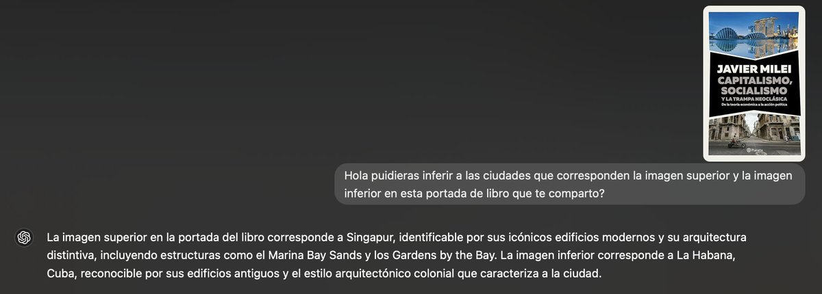 Increíble los usos que cada día vamos encontrando que le podemos dar a #GPT4. Por cierto ansioso por recibir la copia de este libro. Y si, lamentable la elección de la foto inferior pero es nuestra triste realidad.