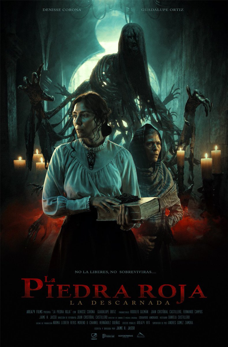 rodolfoguzman75's tweet photo. Les comparto el póster de #LaPiedraRoja #LaDescarnada escrita y dirigida por @JaimeJassoVFX Un honor ser productor de esta pesadilla en tiempos de la revolución mexicana #Jaliwood #TapatioPower #CineMexicano #CineDeTerror @RealGDT https://t.co/3UzQLWs1FJ
