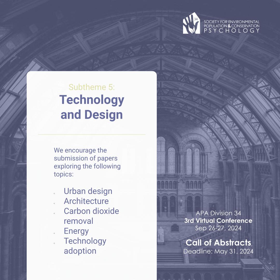 Soc. Environmental, Population, Conservation Psych tweet media