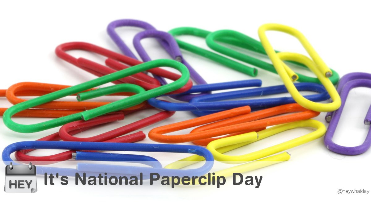 It's National Paperclip Day! #Office #NationalPaperclipDay #PaperclipDay