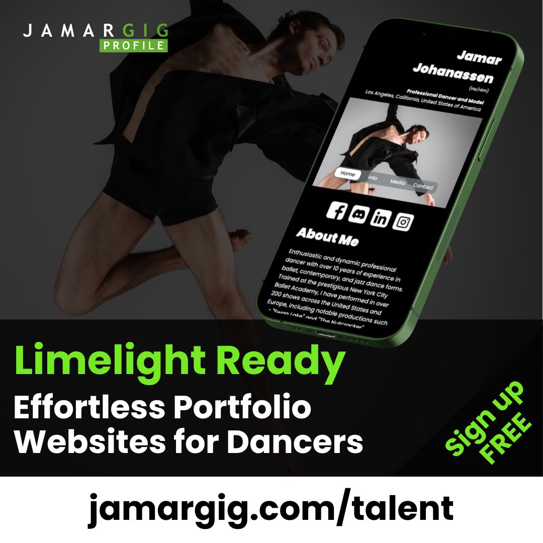choreonline's tweet photo. Professional portfolio for dancers, choreographers, teachers - easy, fast, using the newest non-AI technology.  One year FREE for the first 1000 signups:  https://t.co/cA2zAFmkhW

#performingartist #dancer #dancers #choreographers #dancecoach #danceteachers #dance #dancejobs https://t.co/bfCUkVeKCy