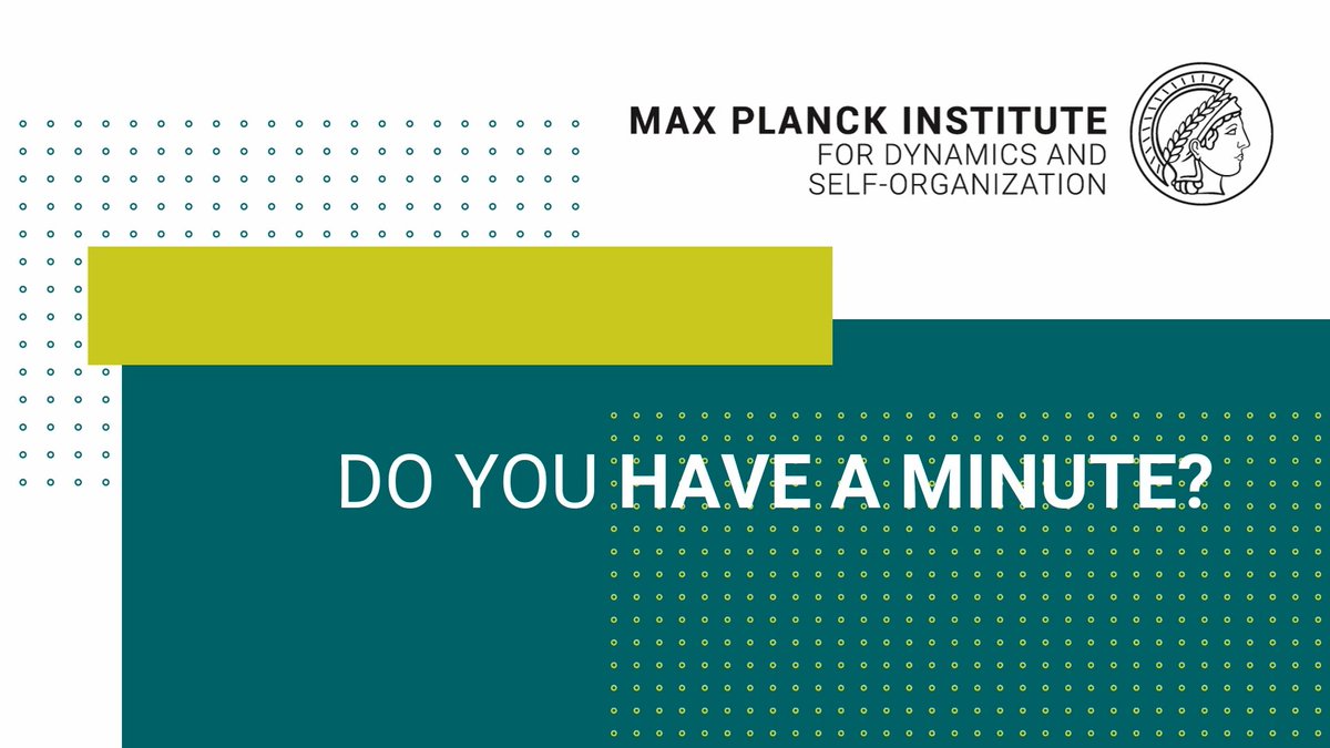 We just launched our new YouTube series "Do you have a minute?" ⏲️ Upon knocking at their doors, various scientists from MPI-DS tell what they are currently working on. Curious?
👉youtube.com/playlist?list=…👈