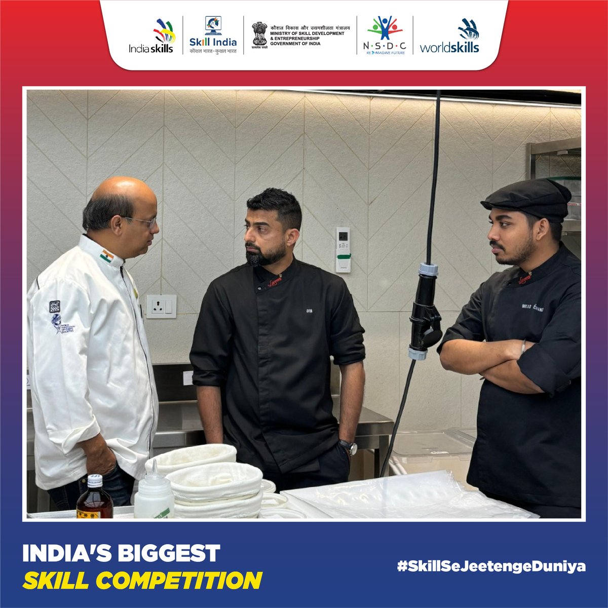 Witness greatness! IndiaSkills 2024 candidates dazzled, securing 3 golds in Bakery! Now, they aim to represent India at WorldSkills Lyon! #Talent #Determination

#IndiaSkills24 #WorldSkillsLyon #BakeryChampions