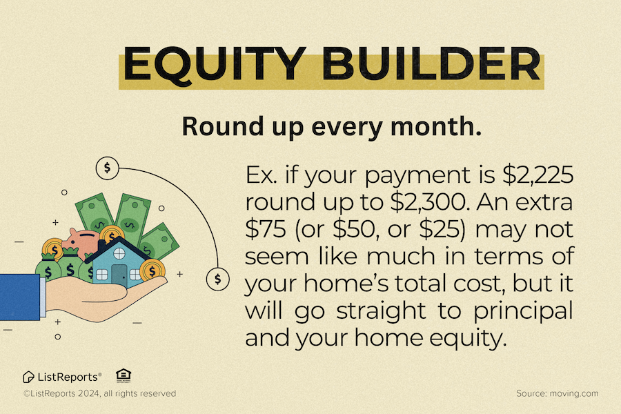 MMorgado71's tweet photo. Want a simple way to build home equity faster? Try rounding up your monthly mortgage payment! Even a small extra amount can make a big difference over time. Reach out to learn more tips on maximizing your investment! #thehelpfulLO #home #house #listreports #homeowner #finances https://t.co/8wZpLq7ePq