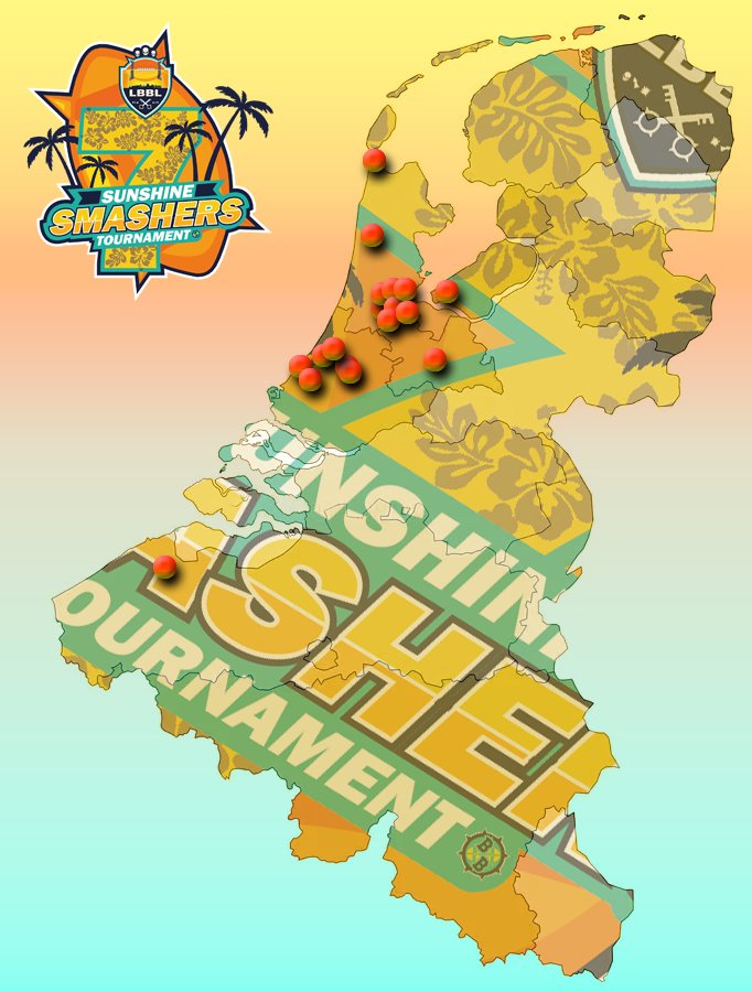 Registration is closed! The participating coaches are coming from everywhere! Almost time for the Sunshine Smashers Tournament II in #Leiden! #Bloodbowl #Bloodbowlsevens #tabletopgaming #Gamesworkshop