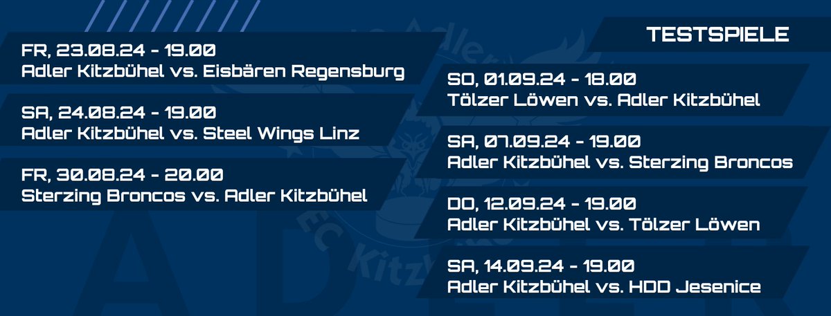 Pre-Season fixiert! ✅

Alle Infos hier ⬇️ dieadler.at/de/top-teams-u…

#WirsinddieAdler #Kitzbühel #AlpsHockeyLeague