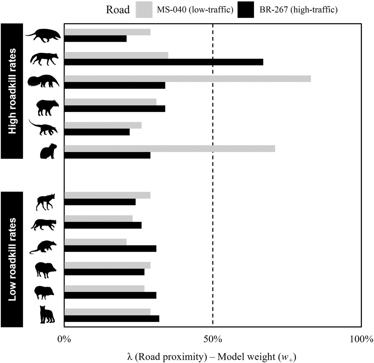 Unravelling unique responses of #mammal abundance to road proximity in agricultural landscapes …lpublications.onlinelibrary.wiley.com/doi/10.1111/ac… #roadecology #cameratraps #Cerrado @WileyEcolEvol 
Resumo também em #português