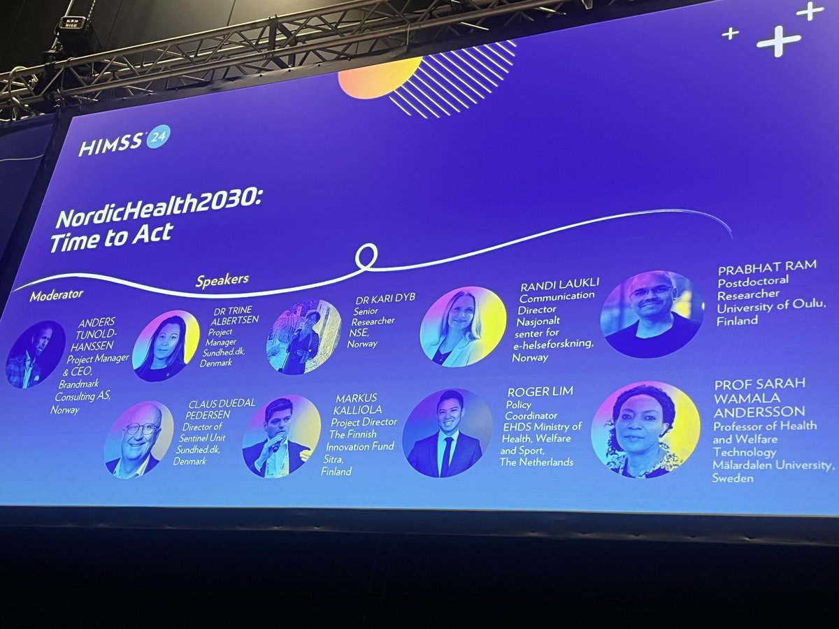 If you are in <a href="/HIMSS/">HIMSS</a> in Rome, go and talk with our Prabhat Ram! He is presenting our Interreg Aurora funded Nordic Health Data Spaces project. <a href="/ITEEOulu/">Faculty of ITEE <a href="/UniOulu/">University of Oulu</a></a> @UniOulu