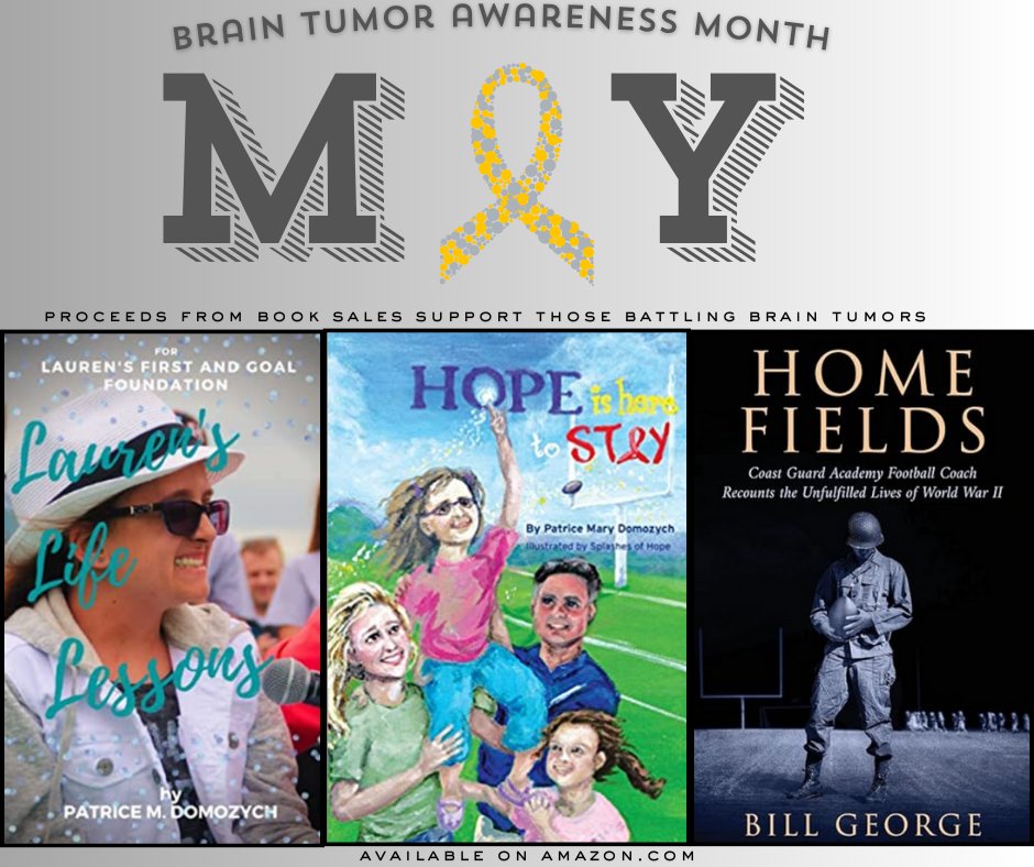 Help us spread awareness for support and funding for those battling brain tumors this #graymay. Buy a book and take action to help those in need!