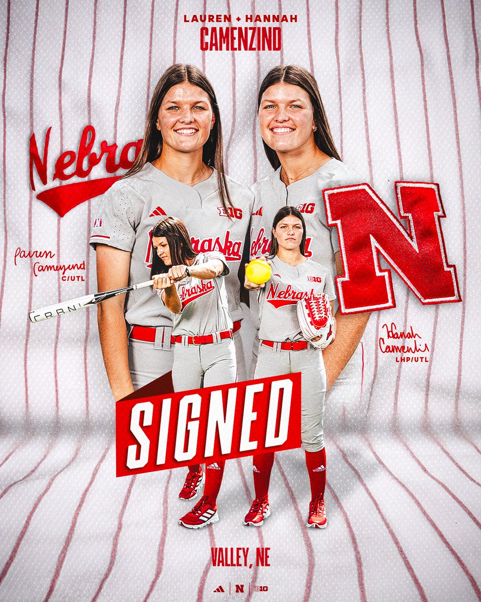 Join us in welcoming the newest members of the Red Team, Nebraska natives @CamenzindLauren & @camenzindhannah! Welcome back to the good life!   #GBR 🌽