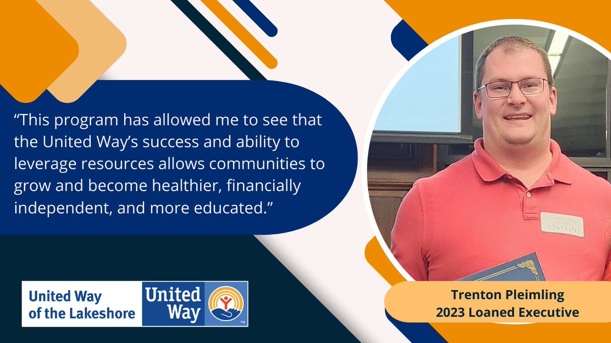 Eager to make a difference? Leaders like Trenton Pleimling at Meta Tool Technologies are shaping the future of our community through United Way of the Lakeshore's Loaned Executive Program! Take the first step towards impactful change by applying today: unitedwaylakeshore.org/loaned-executi….