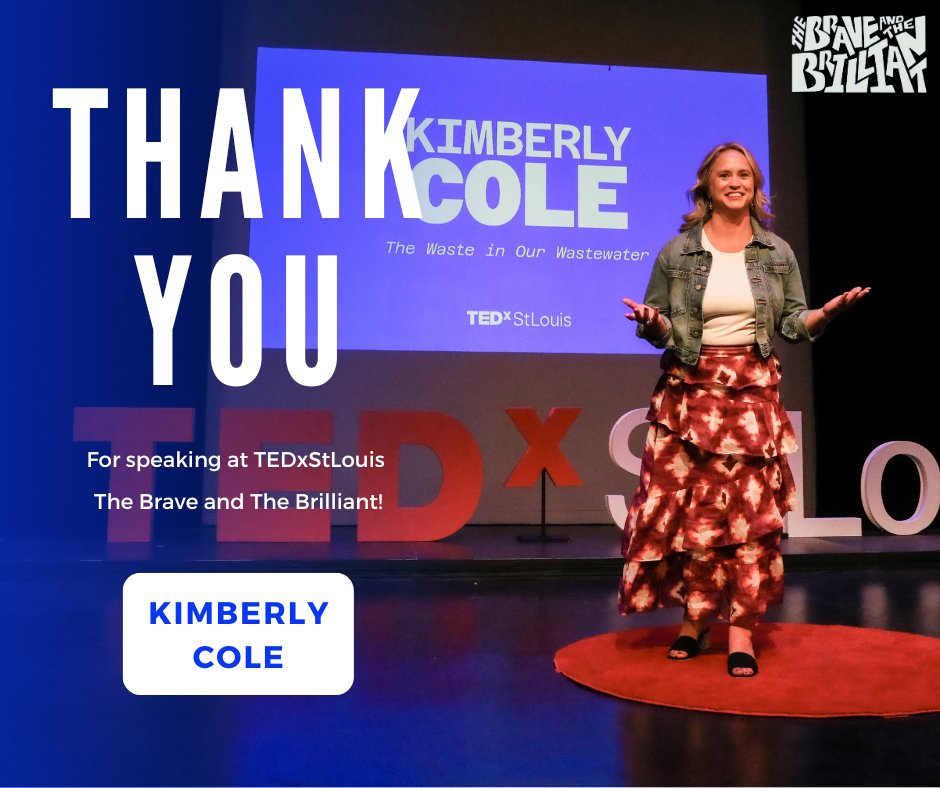 Thank you to Kimberly Cole for her talk, titled 'The Waste in Our Wastewater'!

#TEDxStLouis #TEDTalks #IdeasWorthSpreading
