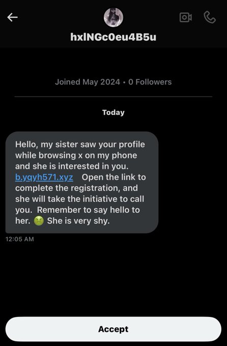 omg your sister is interested in me ??? well then i have to click tis incredibly obvious suspicious probably