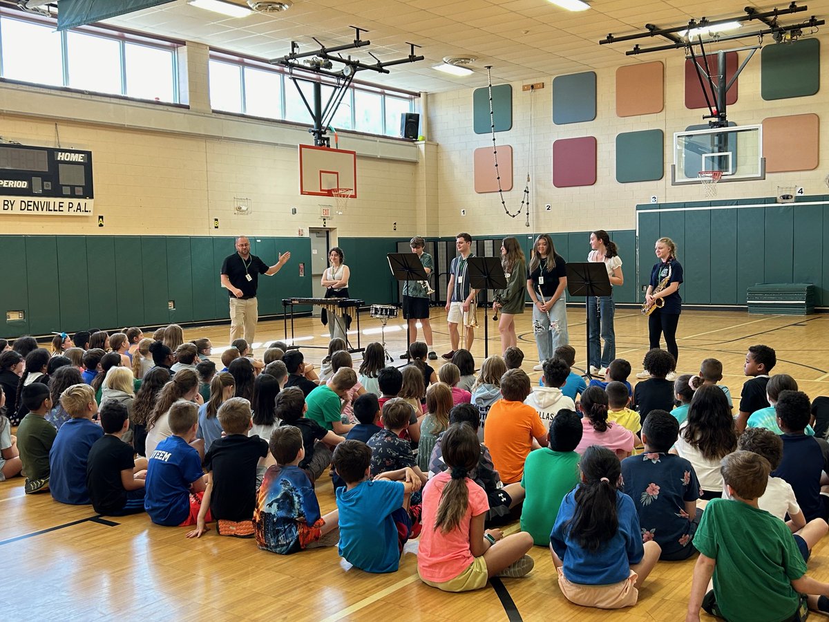 A big thank you to Mr. Schwartz and the Morris Knolls Band members who demonstrated the instruments for 3rd grade today!