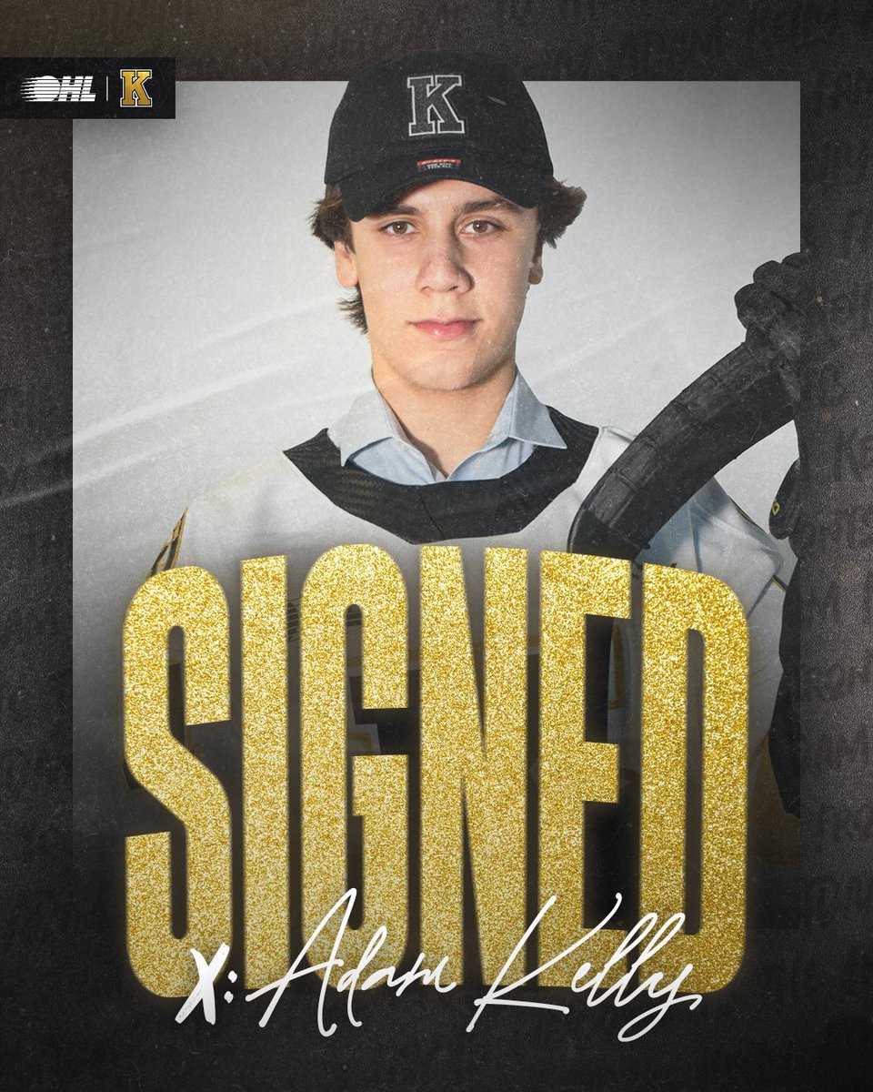Another one committed! 📝 Adam Kelly is the latest to sign his OHL Scholarship and Development Agreement and is the newest member of the Fronts Family! DETAILS: chl.ca/ohl-frontenacs… #BearTheK