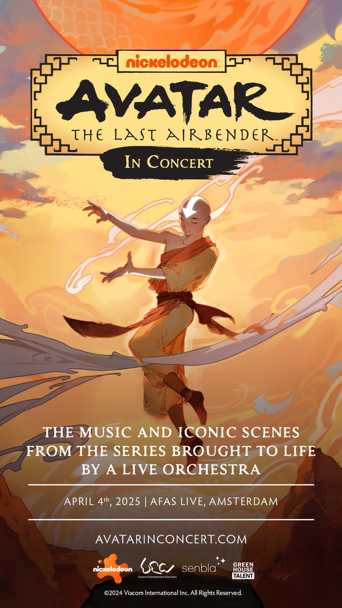 Op vrijdag 4 april wordt de animatieserie Avatar: The Last Airbender vertoond op een groot scherm onder begeleiding van een live orkest. Beleef de avonturen van Aang in een twee uur durende special, compleet met originele dialogen en geluidseffecten. 
afaslive.nl/agenda/avatar-…