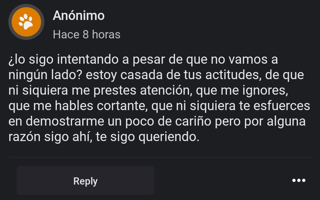 es agotador amar a quien no sabe amar. tienes que cuidarte de tí misma, antes de que las actitudes de otras te consuman por completo. tal vez la sigas queriendo, pero no tienes por que esperar ni soportar tanto 🐨