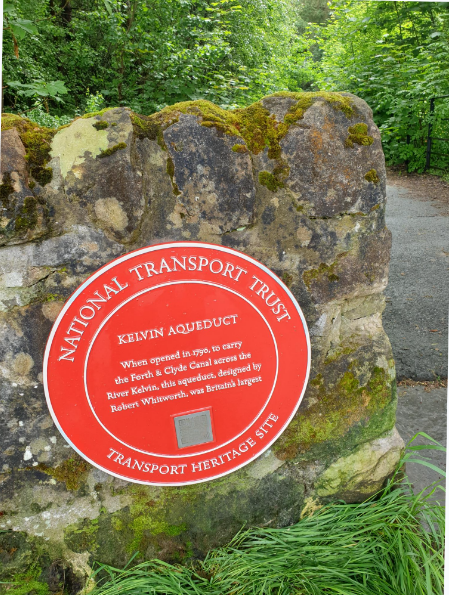 The Kelvin Aqueduct has been awarded a National Trust Red Wheel by National Transport Trust, recognising its historical importance to transport heritage. This is the Forth and Clyde Canal’s first Red Wheel, with others on the Union, Crinan, and Caledonian canals. Many thanks to