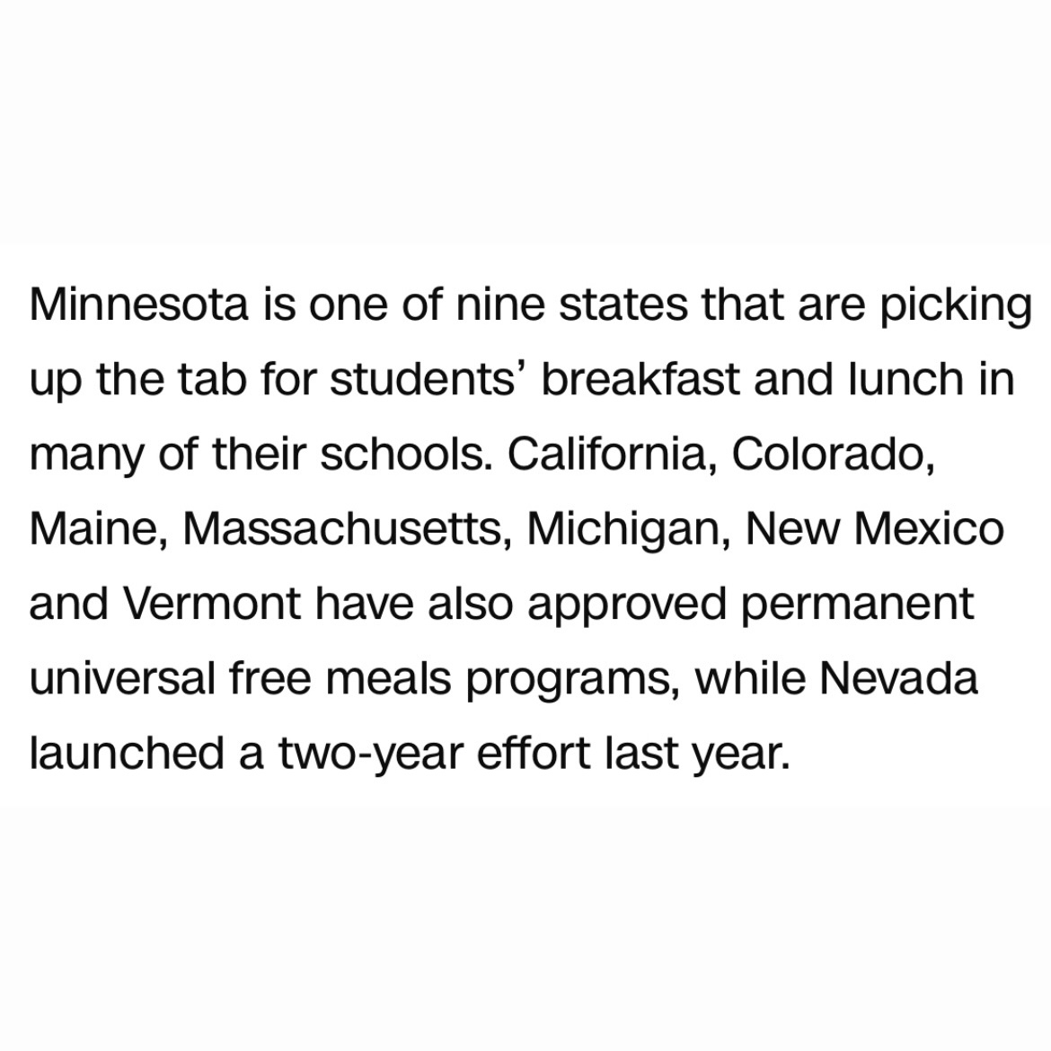 What's an even more feel-good story than a fifth-grader raising money to pay off his school's lunch debt? The adults in a state legislature making 'lunch debt' an antiquated concept and offering free school meals for all. cnn.com/2023/09/09/pol…