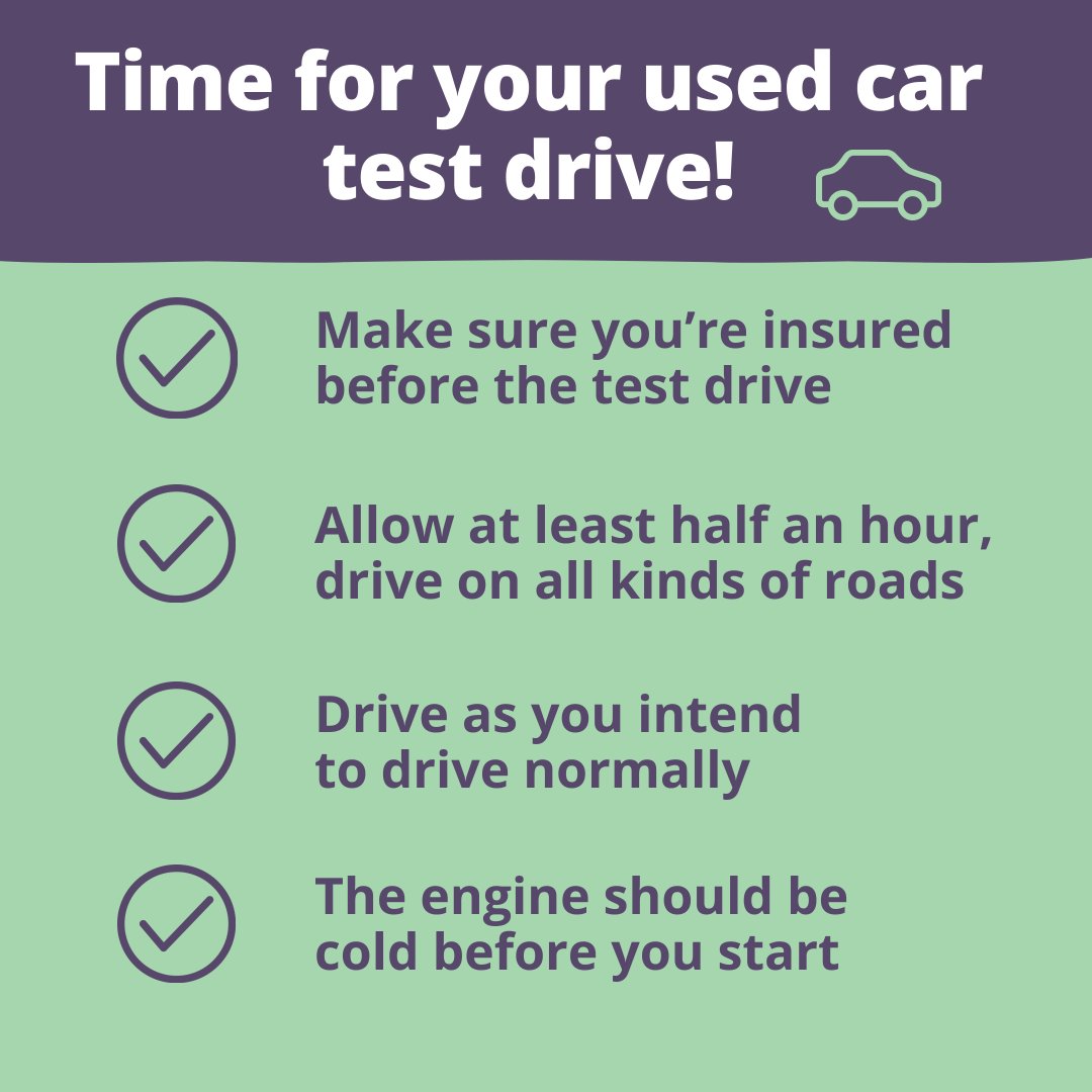 🚗 Time for your used car test drive! If you’re buying a second hand car, the test drive is your main opportunity to make sure everything's in good working order before you buy. We’ve got advice to help you stay #ShopAware⤵️ bit.ly/3ybmhVe