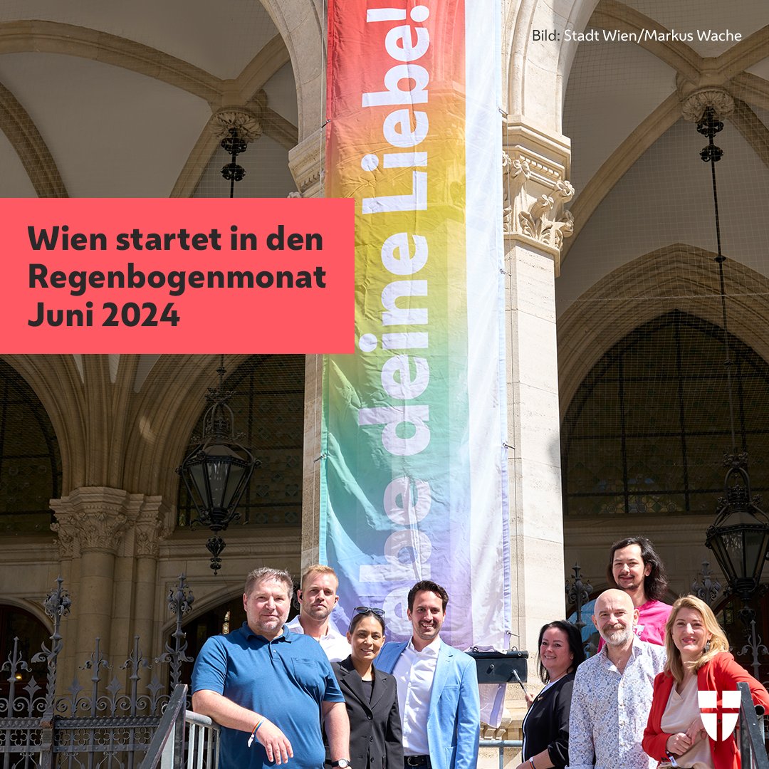 Pride steht für
🔴 Vielfalt,
🟠 Queer-Freundlichkeit,
🟡 Respekt,
🟢 Toleranz,
🔵 den Kampf gegen Diskriminierung
🟣 und noch vieles mehr!
Wien startet mit der Kampagne „Lebe deine Liebe“ in den Regenbogenmonat 2024. 🌈Damit möchten wir eine inklusive Gesellschaft fördern.🤝