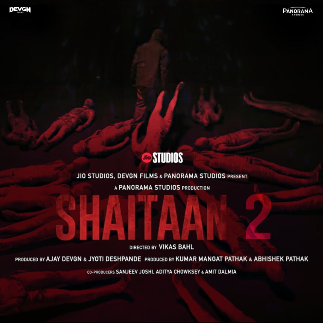 #Shaitaan2 has not been officially announced yet, despite claims to the contrary. The poster circulating on social media is a fake and should be treated with skepticism.