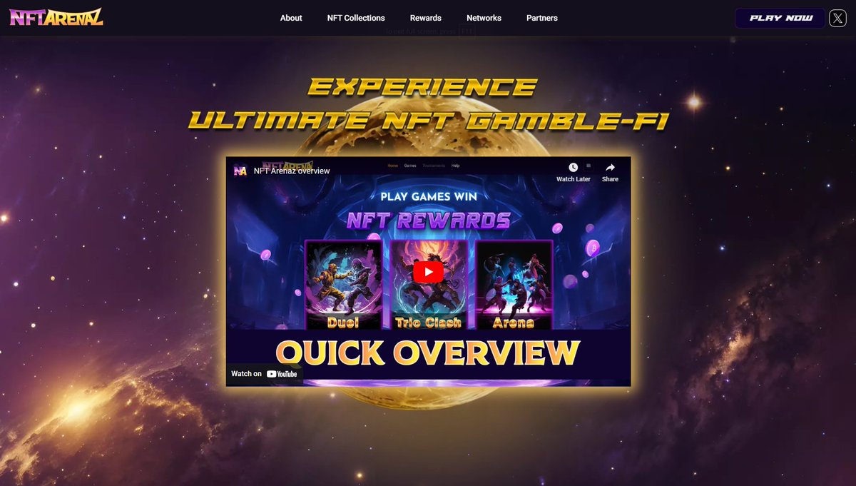 🚀 Exciting news!

Our brand-new landing page is live! 🌟

Dive in to discover all the features, use cases, and highlights that make our platform the ultimate #NFT #GambleFi experience! 🎮

Check it out and get ready to level up your game!

👉 nftarenaz.com