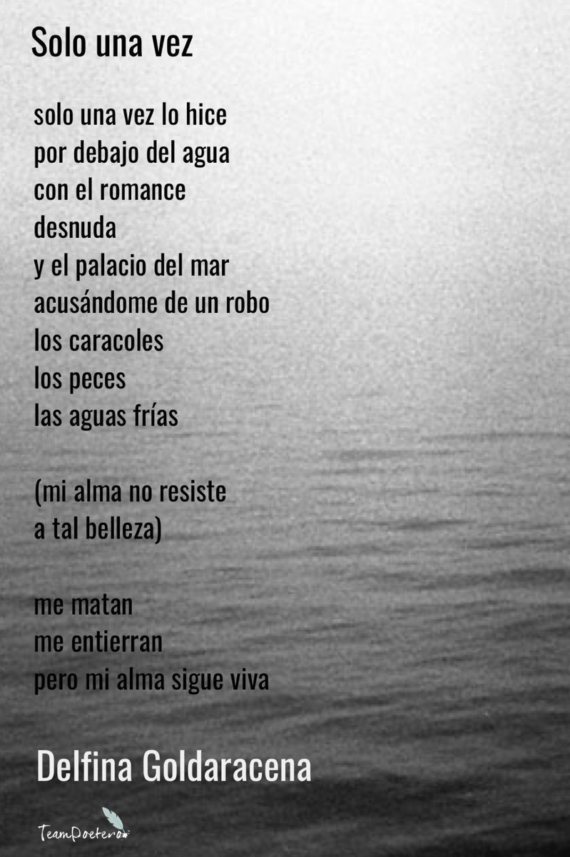 TeamPoetero's tweet photo. "(mi alma no resiste
a tal belleza)

me matan
me entierran
pero mi alma sigue viva"

Delfina Goldaracena
(6Argentina, 1990-2006) https://t.co/b9OpewEmNJ