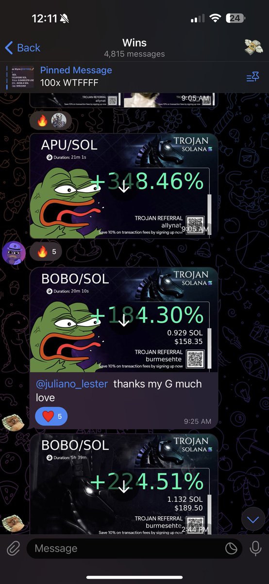 presidentpush's tweet photo. GN ☣️

This space is going to look 50x more ridiculous in 6 months.

All the things you find most appalling will accelerate

You are not bullish enough. 

Send $WSS $MANEKI $MINI 

Here is yesterdays @presidentalpha_ wins!

$NOHAIR - 2x
$TBTC - 4x
$GARCIA - 3.5x
$APU - 4.5x
$BOBO - 3x
$BTC - 3x
$BAZINGA - 8x