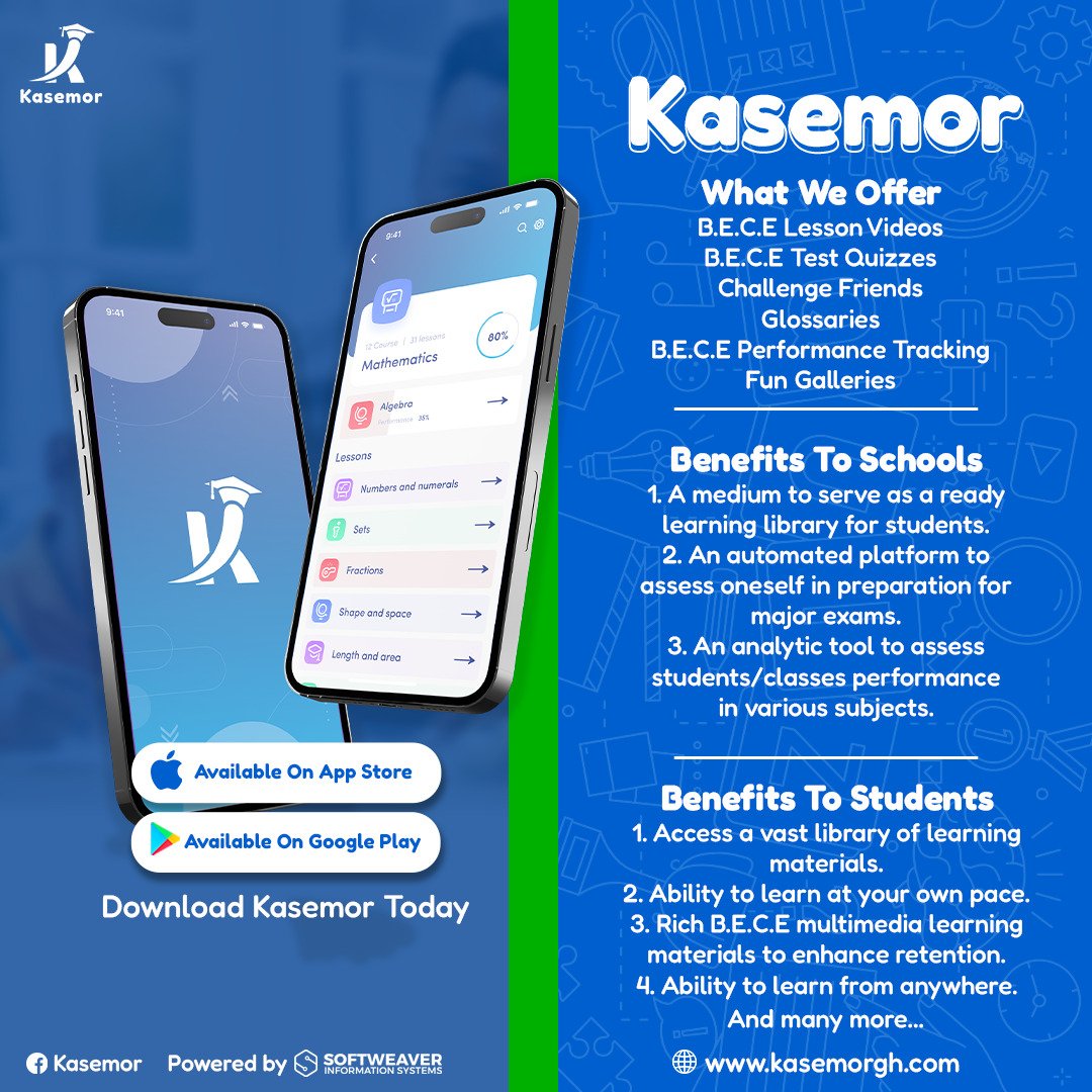 cj_wingz's tweet image. An innovative learning platform for B.E.C.E candidates to prepare adequately for this year's exams as they look to excel by learning smart. #Softweavergh #Kasemor #spintex #Accra #Ghana #JHS #GES