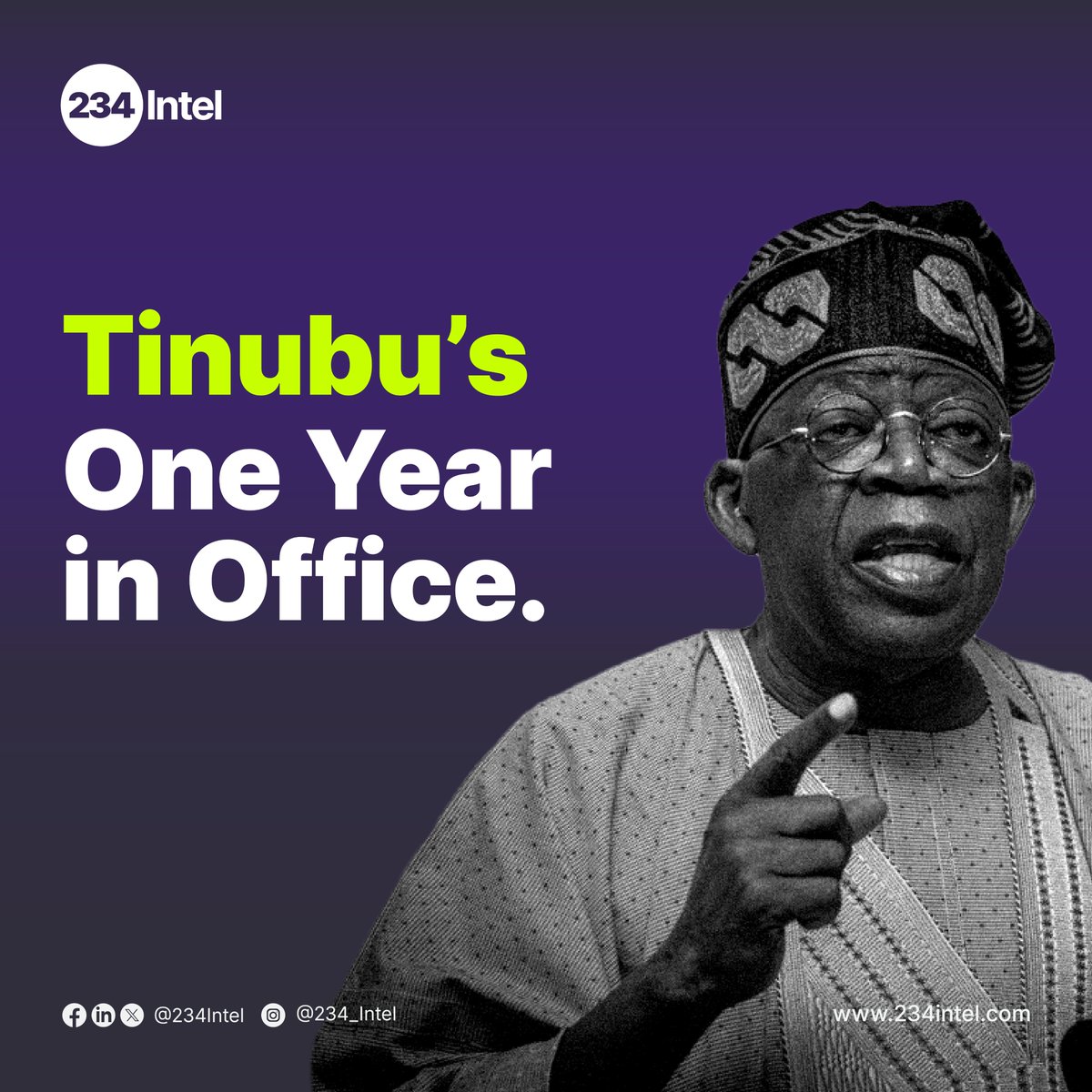 234Intel's tweet photo. Tinubu's One Year: Key Economic &amp; Labour Insights
📊 Inflation: 33.69% (+50%)
💸 Interest Rate: 26.25% (+42%)
🚗 Road Transport: ₦7,152.97 (+79%)
📈 Discover more with @234_Intel: https://t.co/pk4yePBbkg
#Nigeria #Economy #Tinubu https://t.co/OsjrZ5gQ7Z