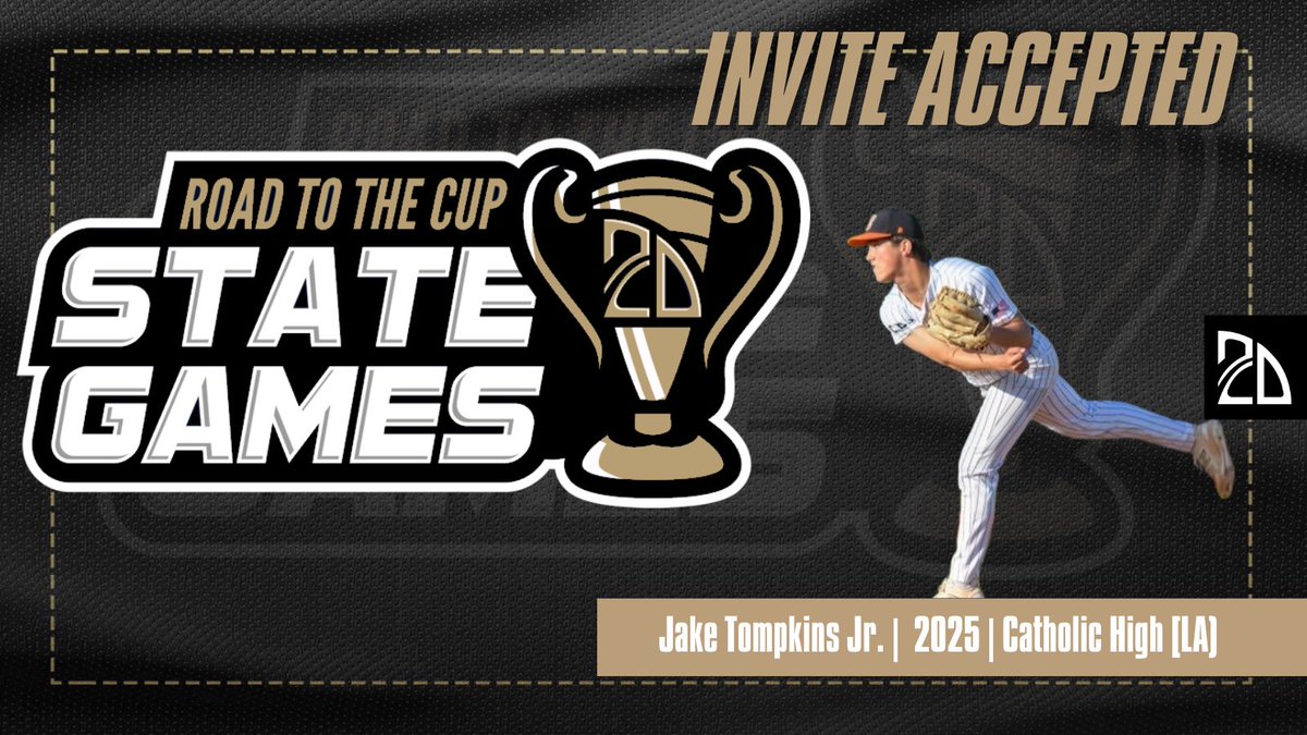 ⭐️ Jake Tompkins Jr ⭐️ 
(<a href="/JakeTompkins16/">Jake Tompkins</a> )

2D State Games
June 4th @ University of Lafayette 

The #uncommitted 2025 RHP was a big part of Catholic’s State Title run. The All District pitcher made a big jump his junior season, always pounding the zone and being able to keep