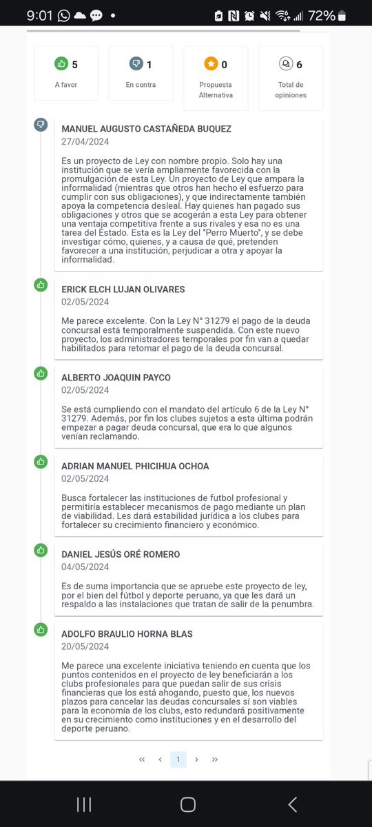 Buenos días aliancistas. Cómo es costumbre, los que no suelen pagar, han enviado a su portátil a comentar en la página del @congresoperu sobre el proyecto de ley que daría lugar a la segunda #LeyPerroMuerto, haciendo parecer que es un proyecto adecuado y favorable. Les pedimos