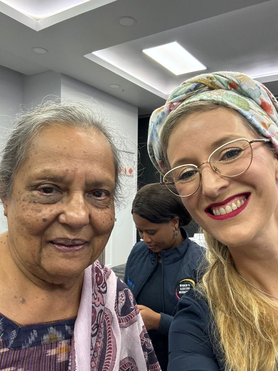 AlanaBaranov's tweet photo. So proud to be leading the #MakeUsCount interfaith &amp; multi-national election observer team again for @sajbd for these crucial elections. We are stationed at voting stations in cities &amp; provinces across the country ensuring  free &amp; fair elections alongside the @IECSouthAfrica https://t.co/ZnUjlo9xXc