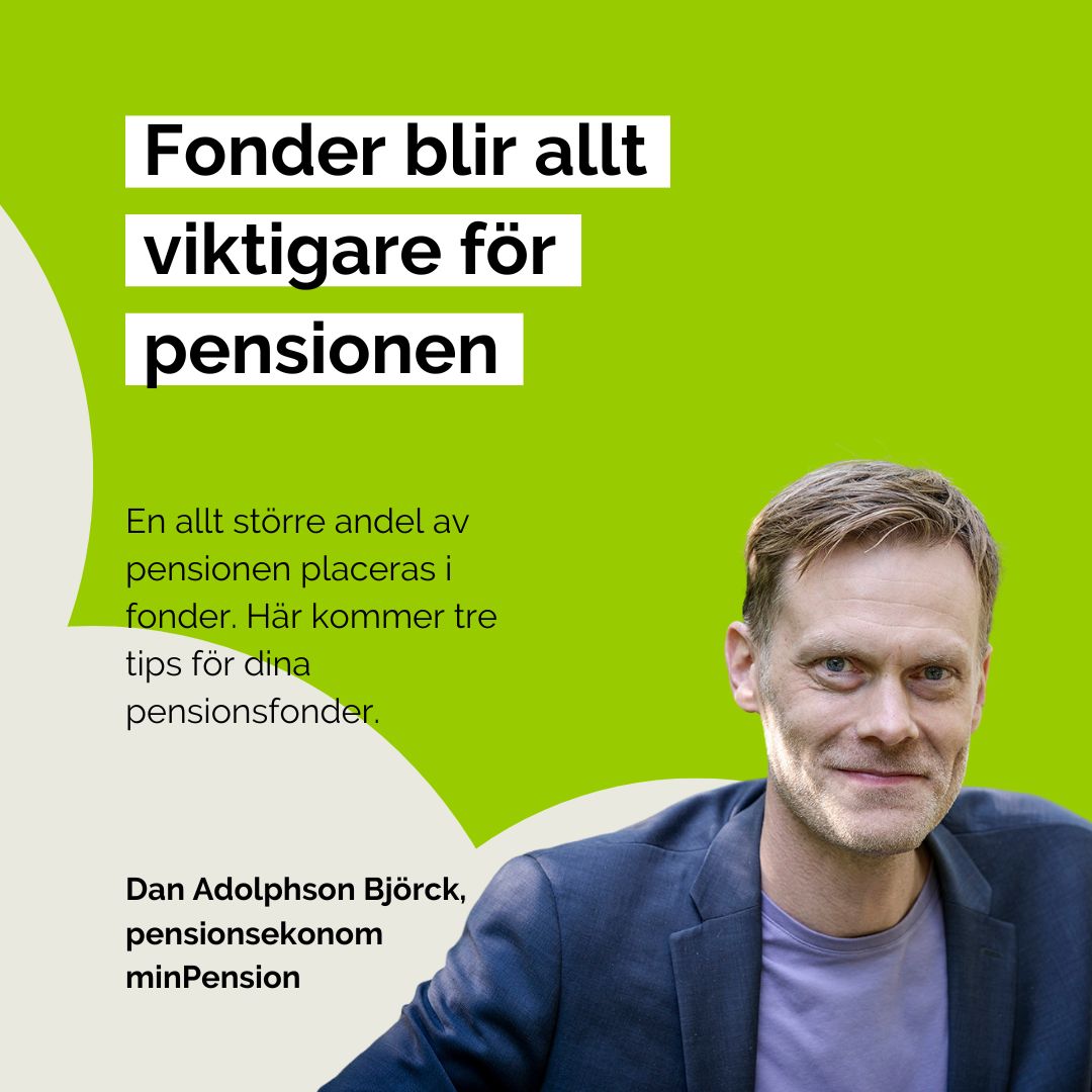 Dan Adolphson Björck från <a href="/minpension/">minPension</a> gästar Fondbloggen! Dan berättar mer om fonder i ditt pensionssparande och delar med sig av tre bra tips: fondkollen.se/gastbloggare/f…