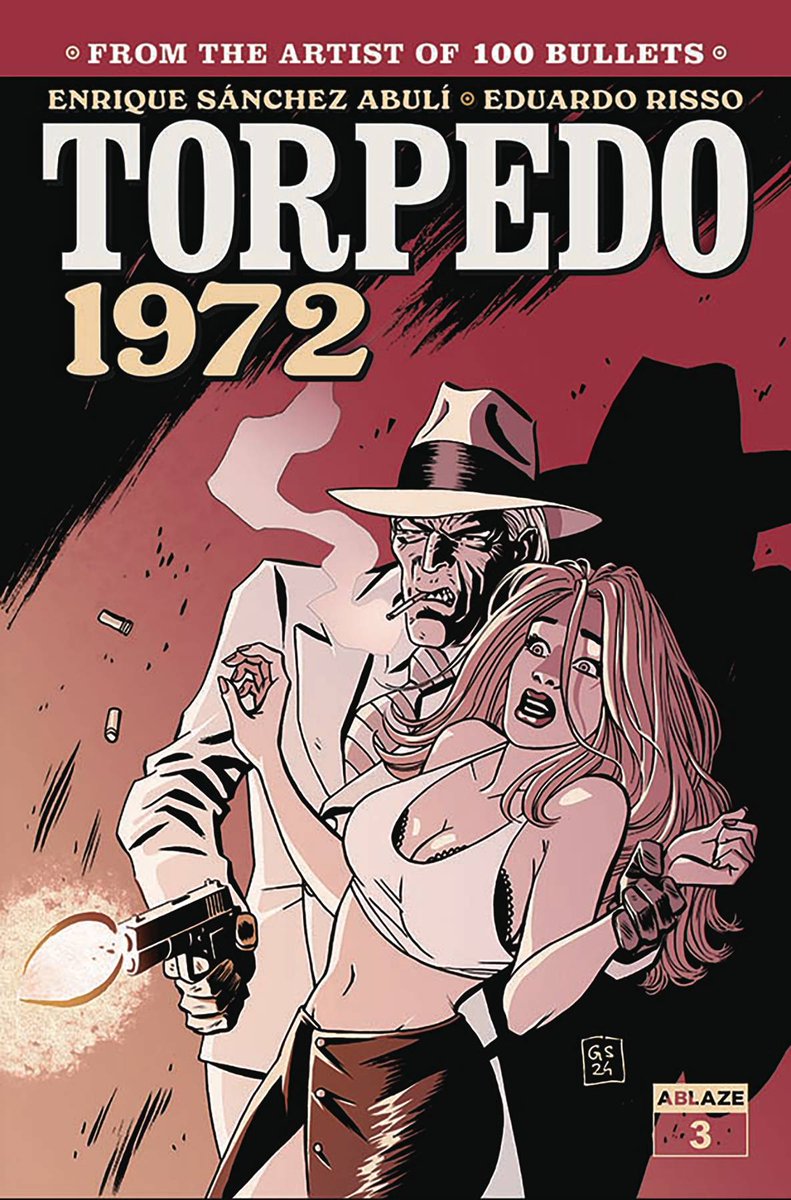 #NCBD Quick Pick: If you dig Crime Noir and haven't read any Torpedo yet, you owe it to yourself to check out the recent series by @AblazePub. I'm loving every seedy gun toting issue!