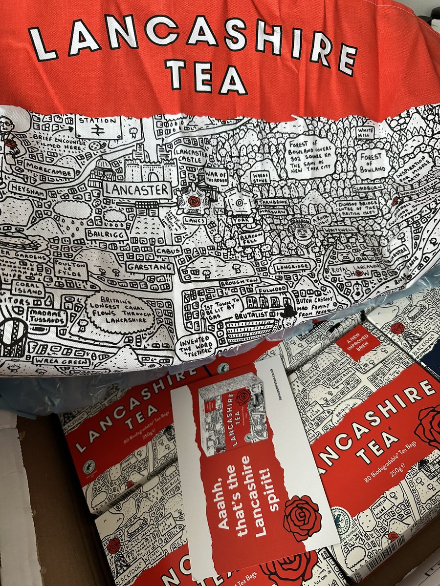 A fab today for MHA Blackpool, Wyre and Fylde! A lovely donation from <a href="/LancashireTea/">Lancashire Tea</a>  and poster dropping in Ansdell with Jan our regional fundraiser! <a href="/yourMHA/">Methodist Homes (MHA)</a>