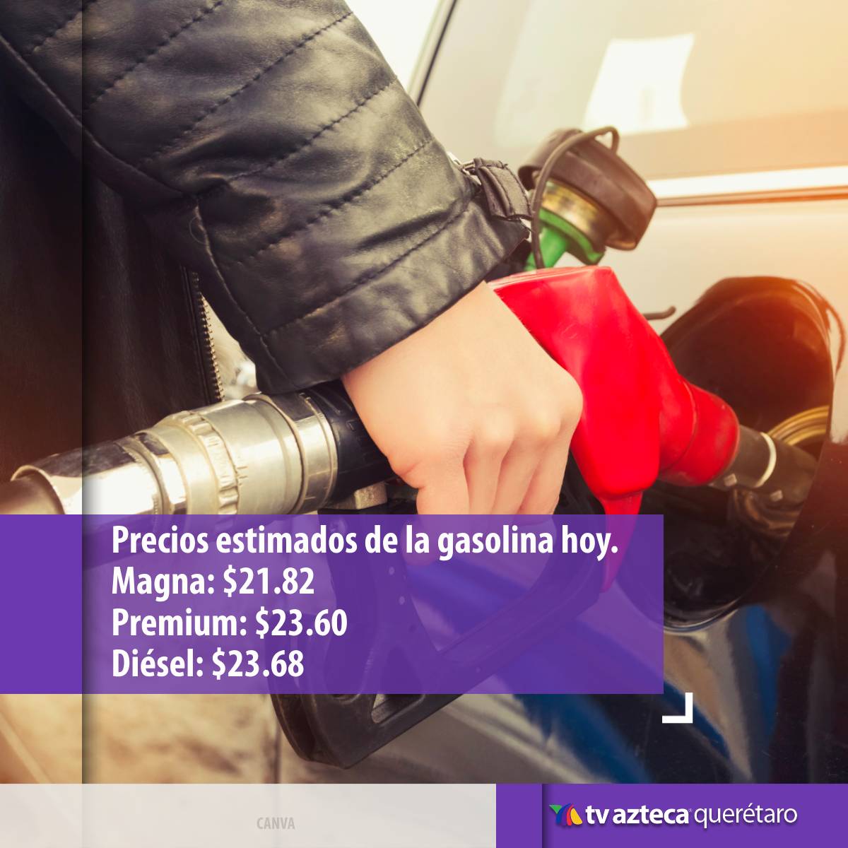 Te compartimos cómo está el precio de la gasolina en Querétaro, checa si es una buena opción cargar gasolina hoy. 

#TvAztecaQuerétaro #PreciosEstimadosGasolina