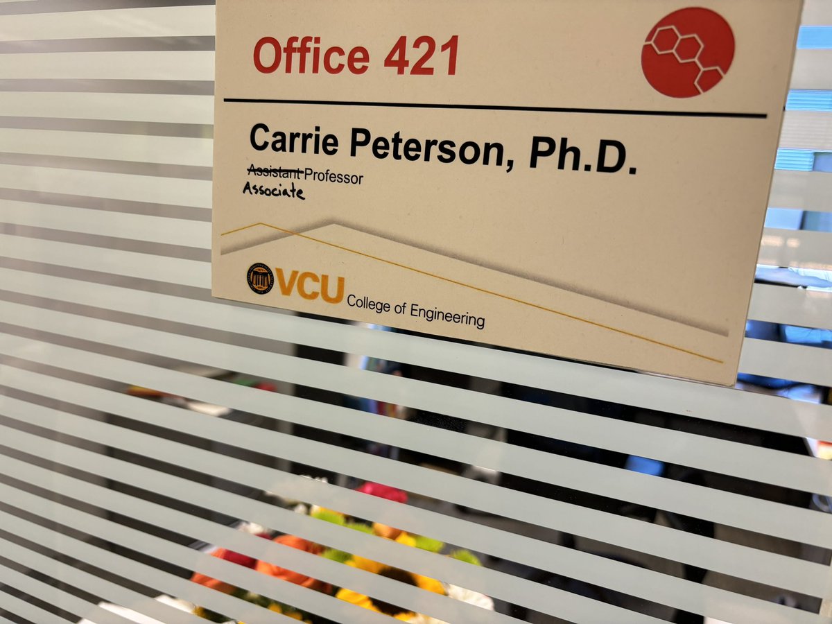 This promotion took more than a Sharpie.  I am very happy about this! Huge thanks to <a href="/VCU_BME/">VCU Biomedical Engineering</a>, <a href="/VCUENGR/">VCU Engineering</a>, collaborators, and my lovely training environments (<a href="/utexasNMBL/">UTexas NMBL</a> <a href="/wendymmurrayphd/">Wendy Murray</a>)