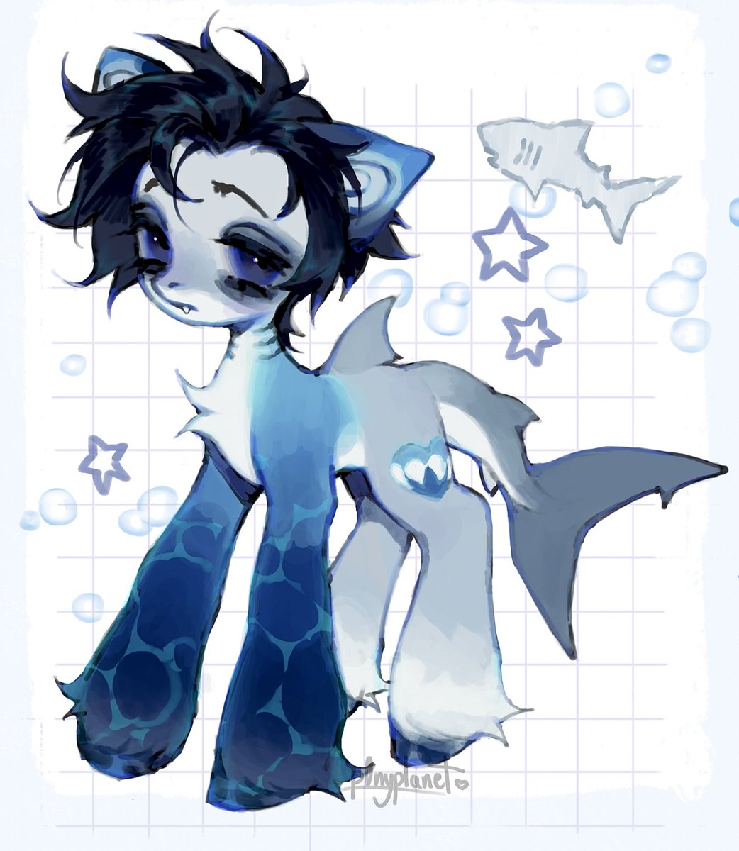 🦈🦈 I turned my ponysona into a shark #mlp