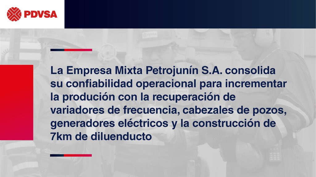 PDVSA Petrojunín, ubicada en el Bloque Junín 5 de la Faja Petrolífera del Orinoco Hugo Chávez, amplía sus capacidades para avanzar en el cumplimiento de las metas que contempla el plan de producción nacional 2024.