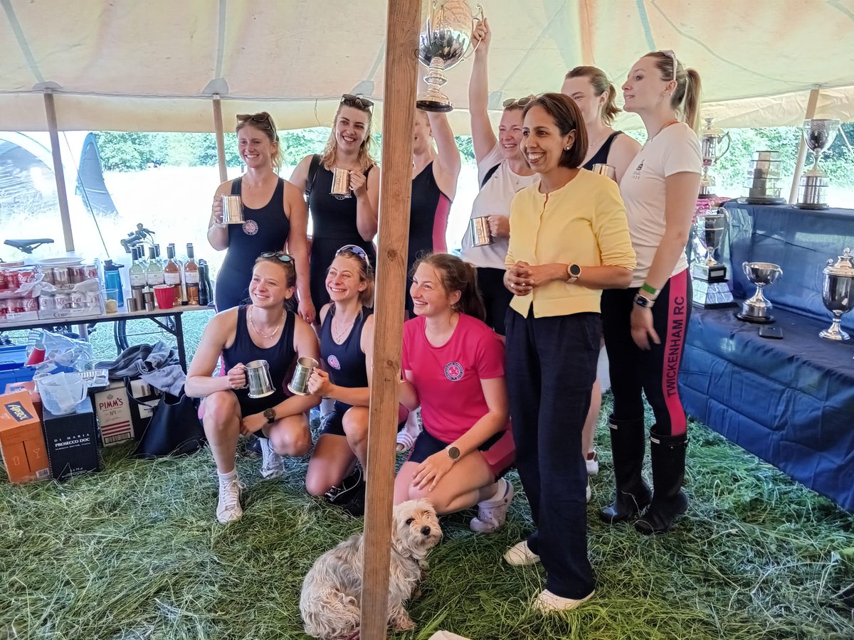 Delighted to attend the Twickenham Regatta at the weekend. @Twickenham_RC is the 3rd oldest rowing club in London and it was great to see the club & many others in full swing, watch the races and present pots to the winning rowers! A great community event. Thanks to all involved!