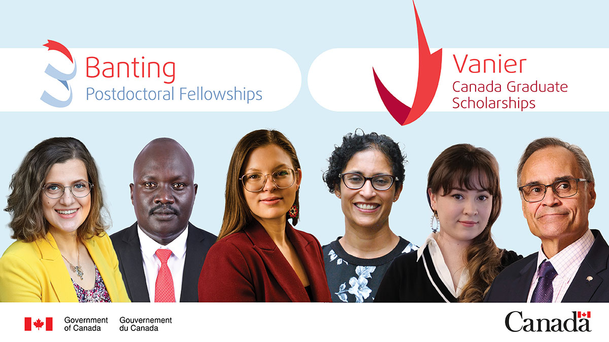 Today, Ministers Holland and Champagne announced the recipients of the 2024 #VanierCanada and #BantingCanada awards.

These talented doctoral students and postdoctoral researchers are the future leaders of innovation and research excellence in Canada.

canada.ca/en/institutes-…