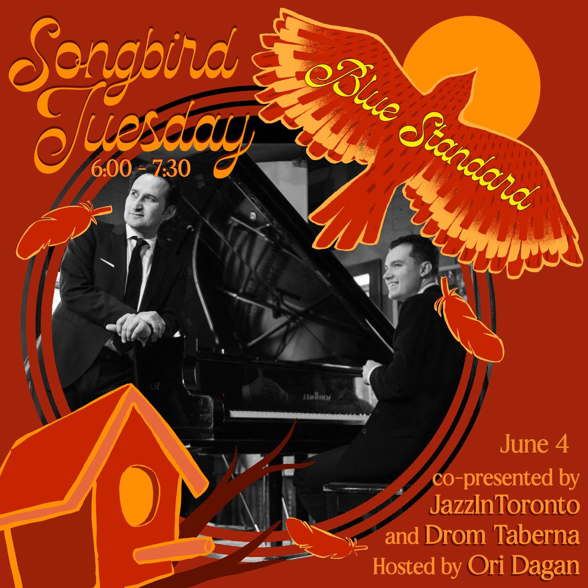 Blue Standard, that’s my duo vocal jazz/cabaret act with piano man Jesse Whiteley makes our Drom Taberna debut 6pm -730pm on Tuesday June 4th, just a few days before my birthday!  
@JazzinToronto 

Link: eventbrite.ca/e/songbird-tue…